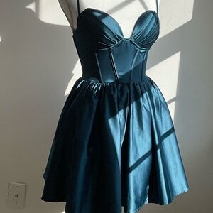 Teal Windsor dress